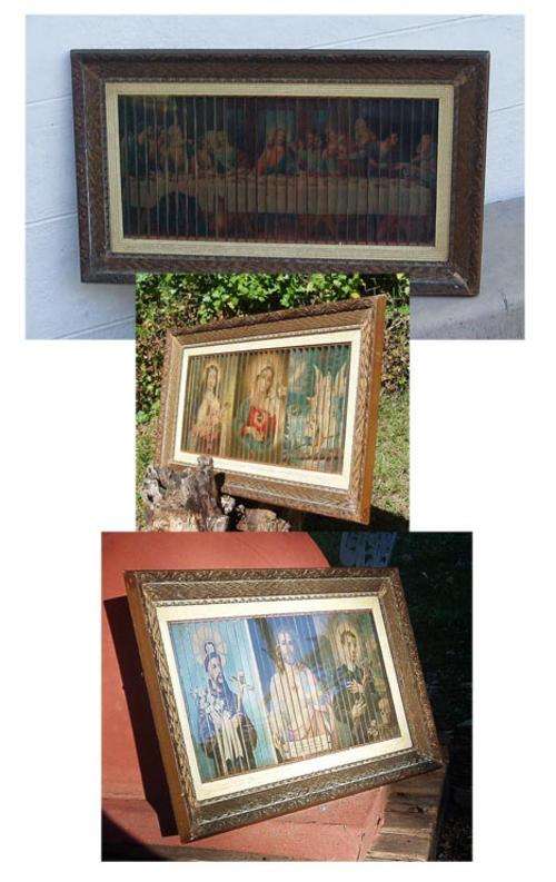 RARE~FASCINATING~ALTERNATING PICTURE~LAST SUPPER~MARY~SAINTS~WOW!!!