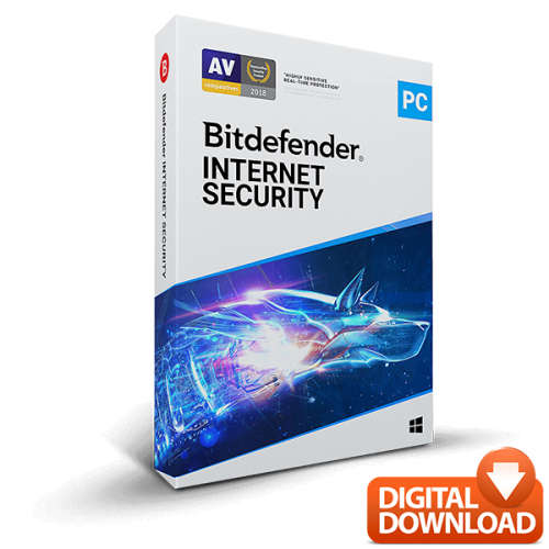 Bitdefender INTERNET SECURITY & FREE MyCyberCare - 1 Devices