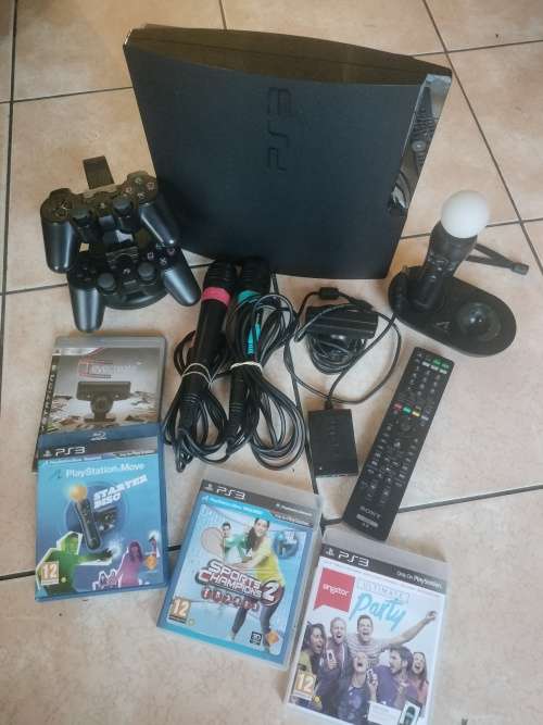 Playstation 3 Loaded with 40 games onboard with accesories