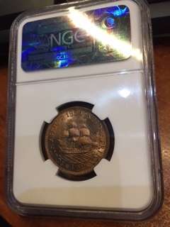 Start at Zero!!!! $$ Clearance $$ All must GO! $$ SOUTH AFRICA UNION 1954 1/2P MS64 RED