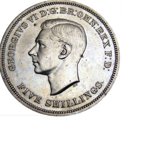 CRAZY ZERO START!!!! $$ All must GO!- 1951 5 Shillings - George VI Festival of Britain