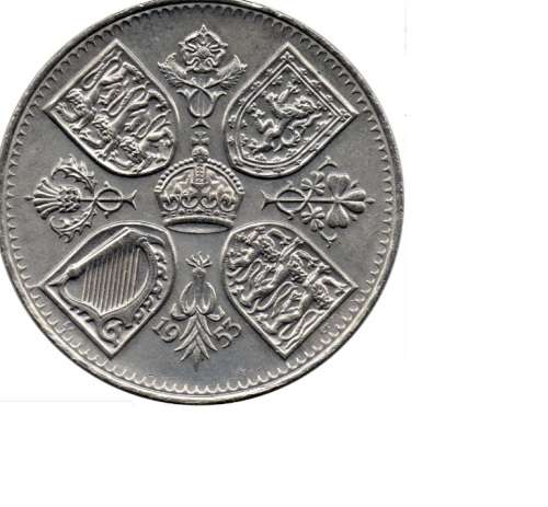 CRAZY ZERO START!!!!$$All must GO!- GREAT BRITAIN - 1953 5 Shillings - Elizabeth II Coronation