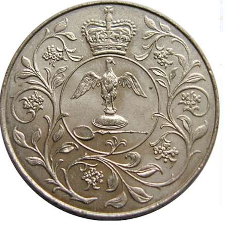 CRAZY ZERO START!!!!$$All must GO!- GREAT BRITAIN - 1977  25 New Pence - Elizabeth II Silver Jubile