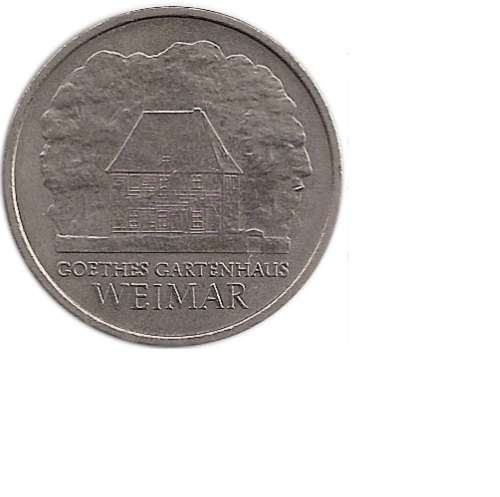 CRAZY ZERO START!!!!$$All must GO!- GERMANY - DDR - 1982 5 Mark Goethes Weimar Cottage
