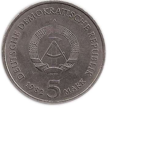 CRAZY ZERO START!!!!$$All must GO!- GERMANY - DDR - 1982 5 Mark Goethes Weimar Cottage