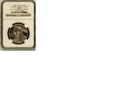 CRAZY! $$$ R1 START! $$$$ - SILVER R1 NGC GRADED DE KLERK 2007 MS65