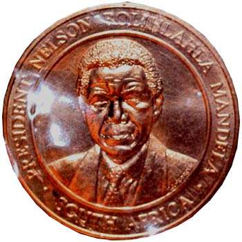 Act of Congress 1998 Mandela Victory over Apartheid Medal
