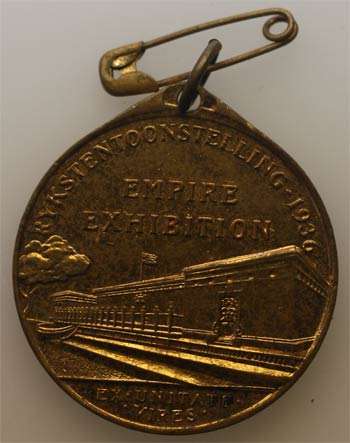 1936 Empire Exhibition Johannesburg Medal Bronze