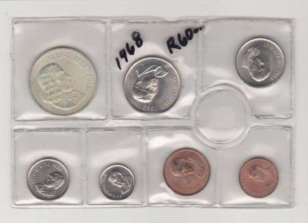 1968 SA Mint pack with silver R1-00 Afrikaans