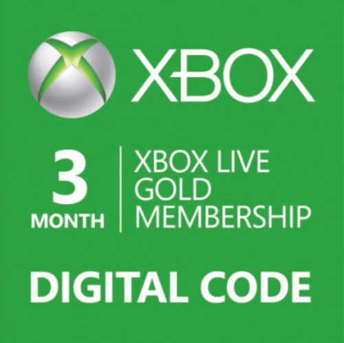 Xbox Live Gold 3 Month Membership (Digital keycode)