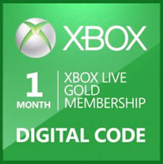 Xbox Live Gold 1 Month Membership (Digital keycode)