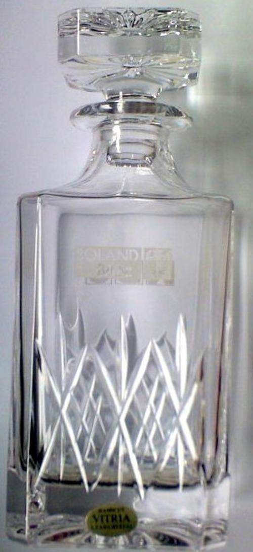 Handcut VITRIA LEAD CRYSTAL Decanter