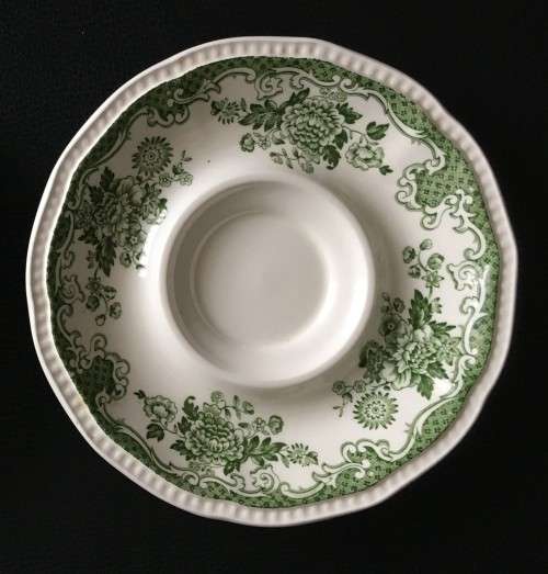 TWO ENOCH WEDGEWOOD (TUNSTALL) LTD IRONSTONE BALMORAL SAUCERS
