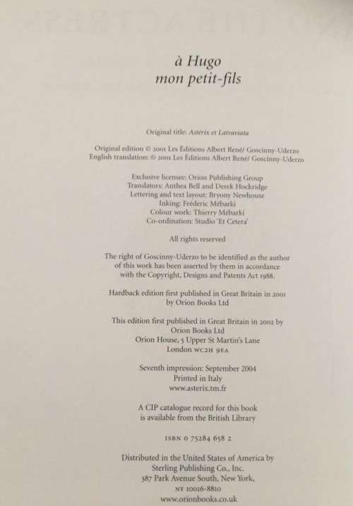 ASTERIX AND THE ACTRESS