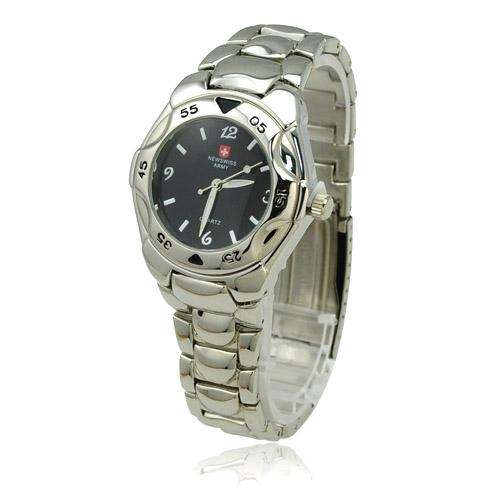 High Quality New Swiss Army Round Dial Stainless Steel Quartz Watch