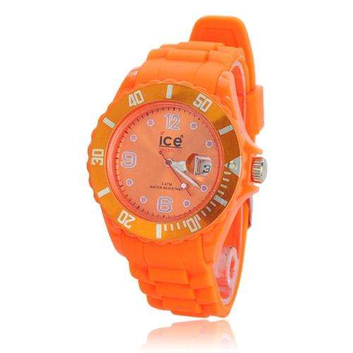 ICED Bright Solid Color Japan Movt 3 ATM Waterproof Silicone Sports Watch