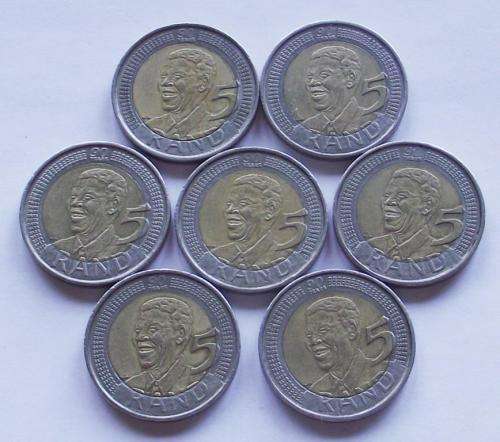 2008 Mandela Birthday R5 (One bid for 7 coins)
