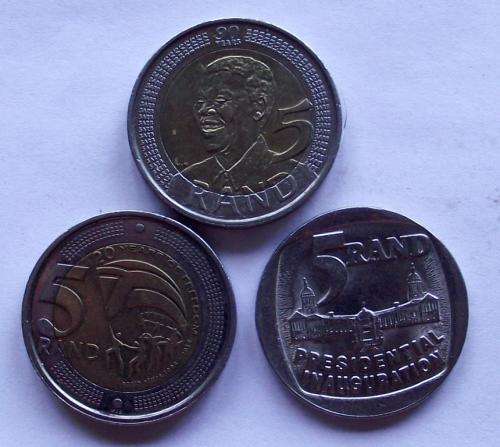 Mandela Birthday; Presidential Inauguration & 20yrs of Freedom Coins (price is for all 3 coins)