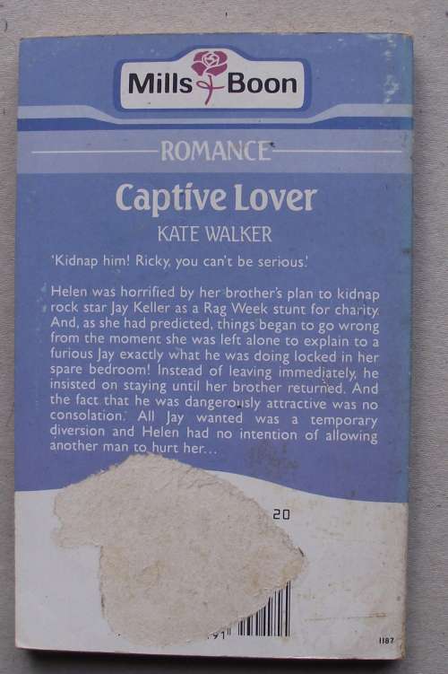 MILLS & BOON: CAPTIVE LOVER by Kate Walker