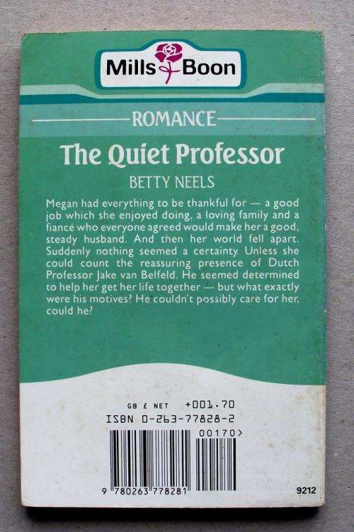 Mills & Boon: THE QUIET PROFESSOR by Betty Neels
