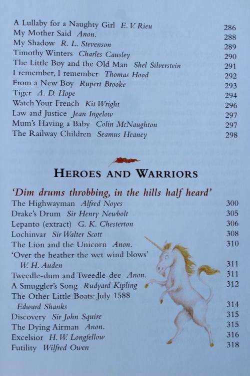 THE MACMILLAN TREASURY OF POETRY FOR CHILDREN (1997/1st Ed.) (good condition)