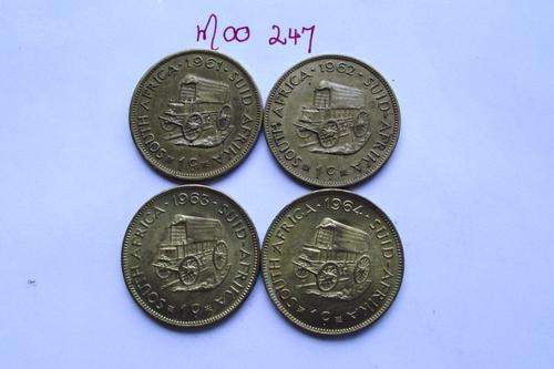 1961 to 1964 1c Coins (4 Coins - one bid for all)