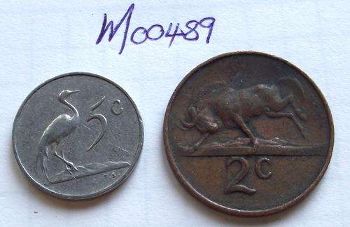 1965: 2c & 5c coins (One bid for both)
