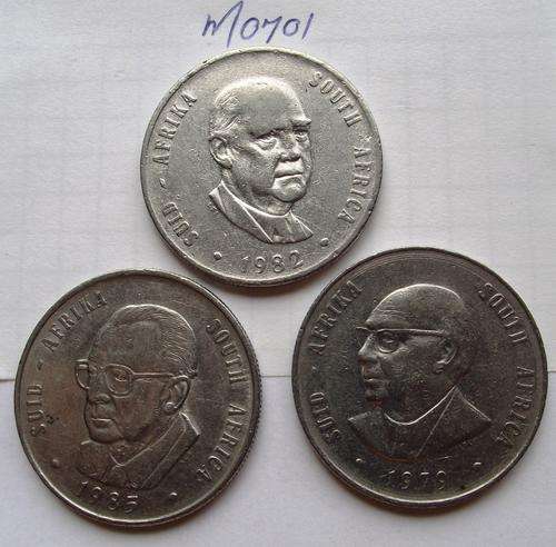 1979, 1982 & 1985: R1 COINS (One bid for three coins)