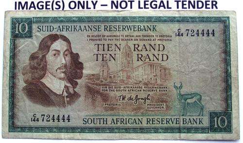 R10 Note: C144/724444 TW de Jongh