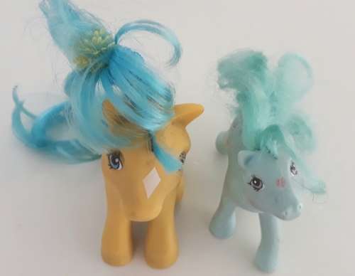 Vintage Hasbro My Little Ponies (Bubbles and Peach Blossom)