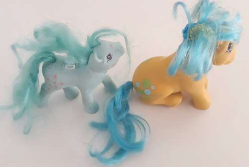 Vintage Hasbro My Little Ponies (Bubbles and Peach Blossom)