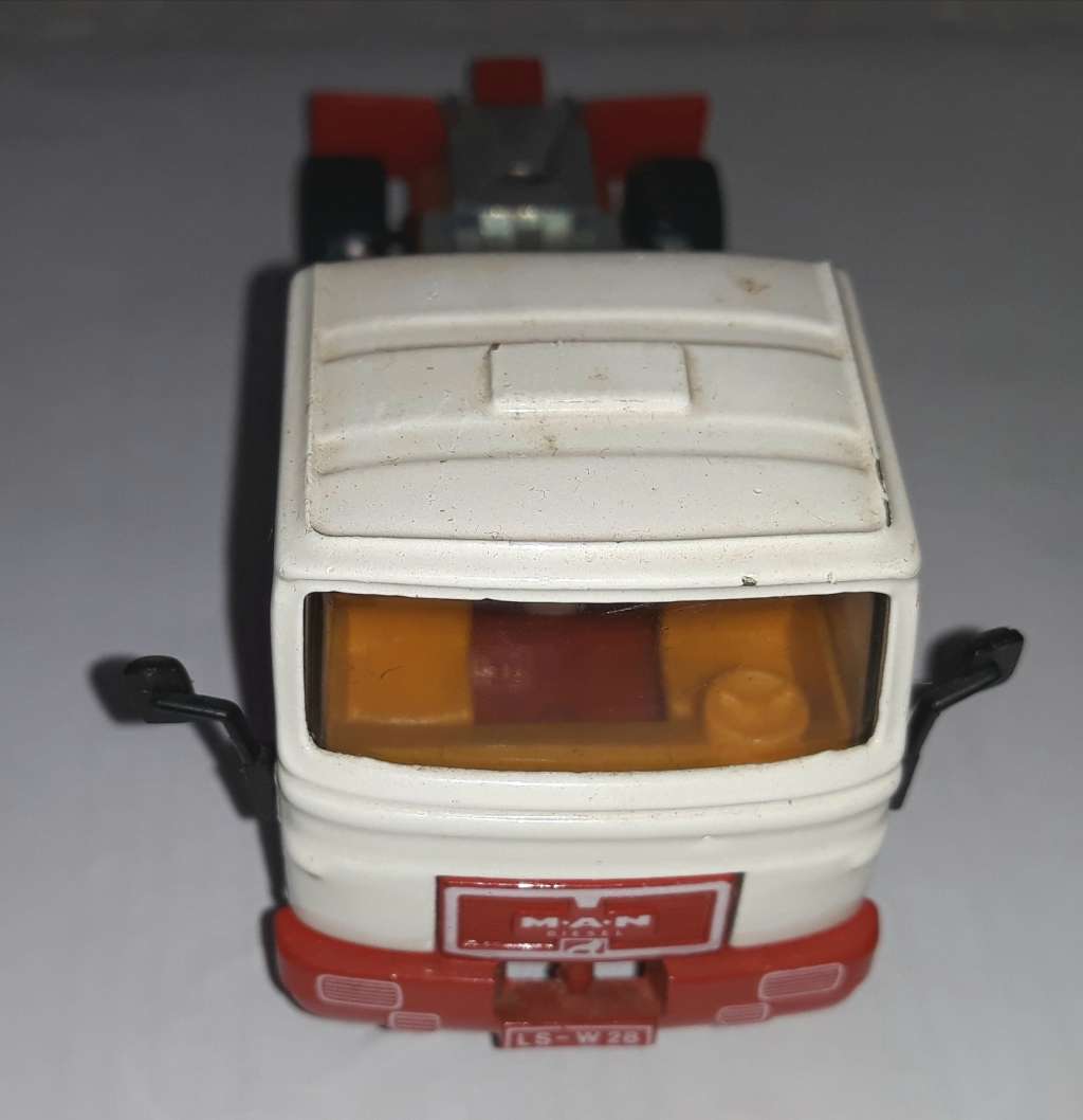 Vintage Siku 2125 Man Truck with Flatbed and Zettelmyer Shovel Truck