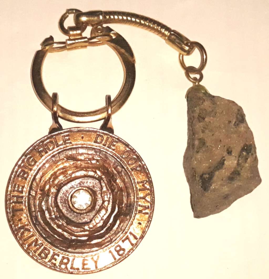 Vintage 100 Year Commemorative Kimberley Big Hole Mine Keyring