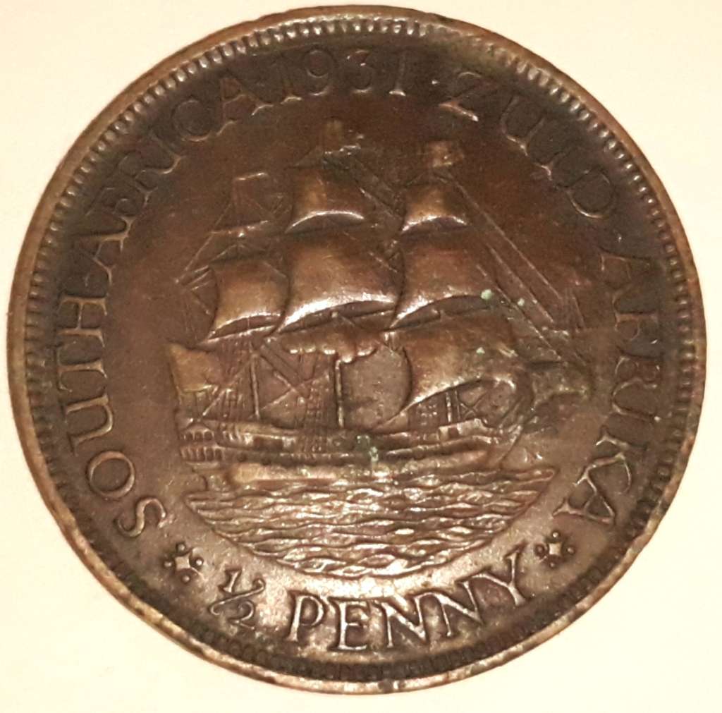 1931 South African Half Penny