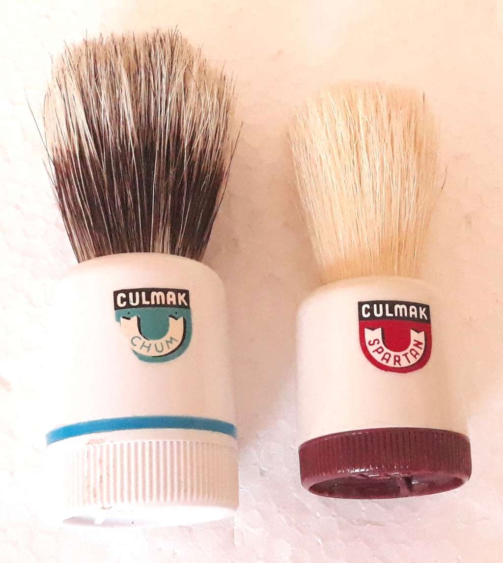 Vintage Culmak Shaving Brushes - Chum and Spartan