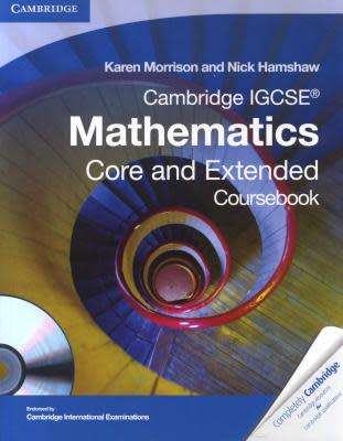 Cambridge IGCSE Mathematics Core and Extended Coursebook with CD-Rom