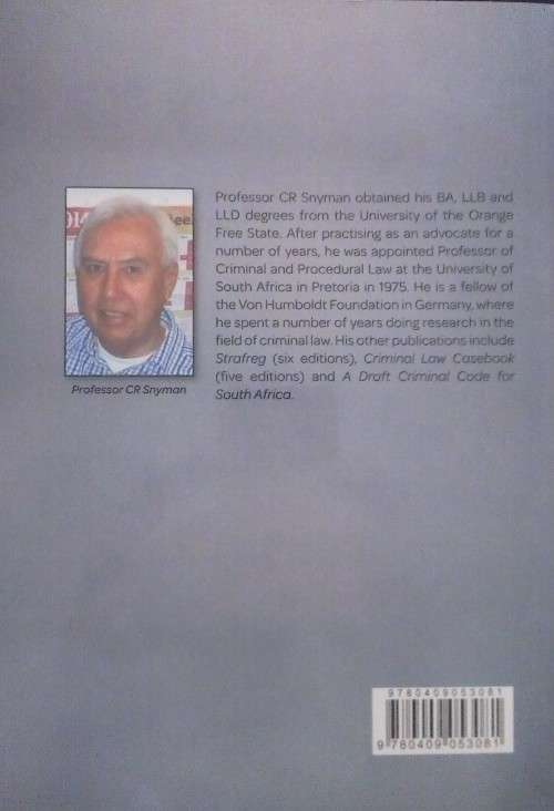 Criminal Law by C R Snyman - 6th Edition