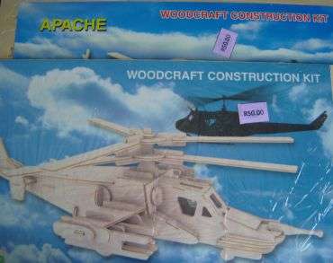 Amazing 3D Wood Model Construction Kit - Helicopters