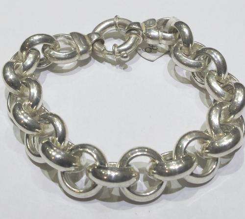 *STUNNING NEW* 925 STERLING SILVER 16MM BELCHER BRACELET - 22CM LONG