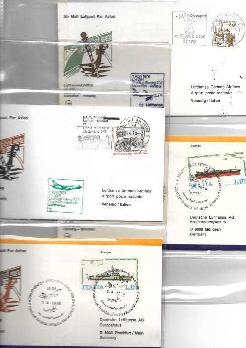 Germany - Lufthansa flight covers (46) in album