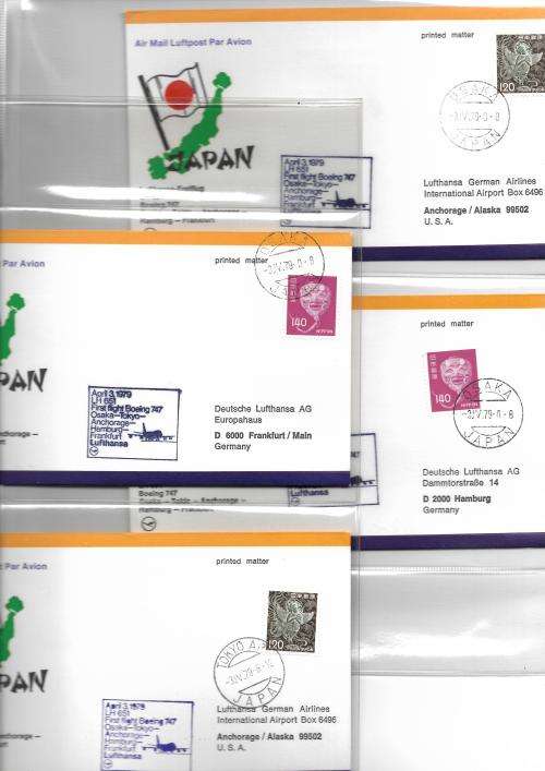 Germany - Lufthansa flight covers (46) in album