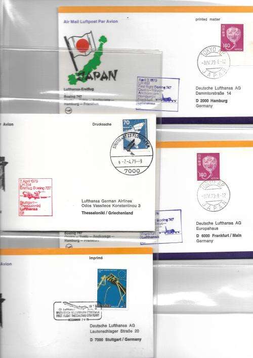 Germany - Lufthansa flight covers (46) in album