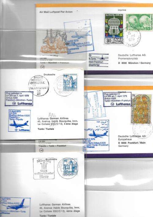 Germany - Lufthansa flight covers (46) in album