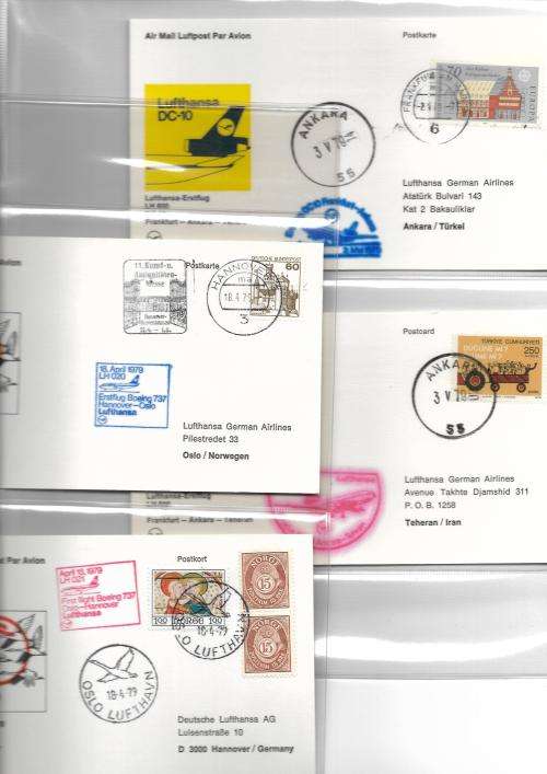 Germany - Lufthansa flight covers (46) in album