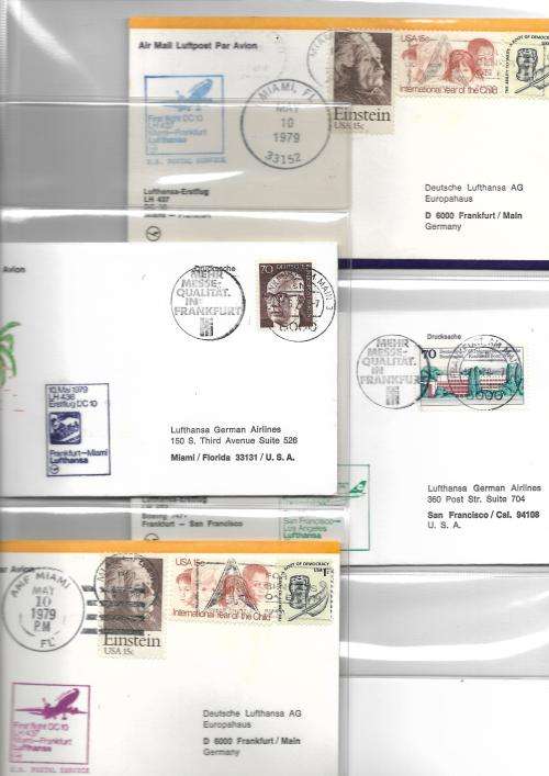 Germany - Lufthansa flight covers (46) in album