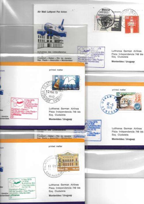 Germany - Lufthansa flight covers (46) in album