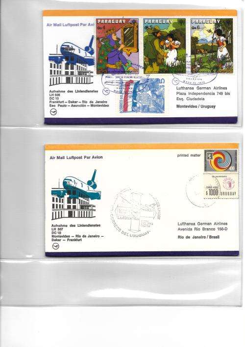 Germany - Lufthansa flight covers (46) in album