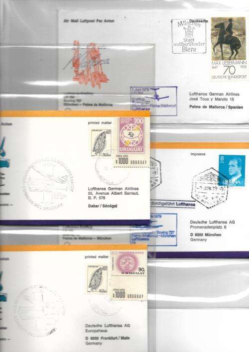 Germany - Lufthansa flight covers (46) in album