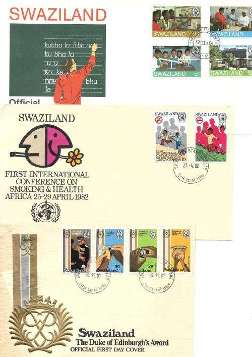 Lesotho - selection of first day covers (15) + postcards (12) and stamps (lots)