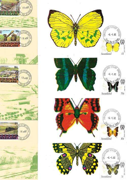 Lesotho - selection of first day covers (15) + postcards (12) and stamps (lots)
